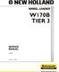New Holland W170B Tier 3 Wheel Loader Service Manual