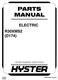 Hyster R30XMS2 Electric Reach Truck D174 Series Spare Parts Manual
